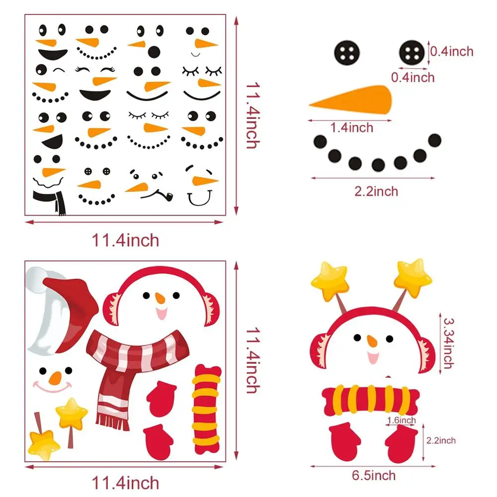 Рождественская наклейка рождественские украшения для дома 2019 Рождественский