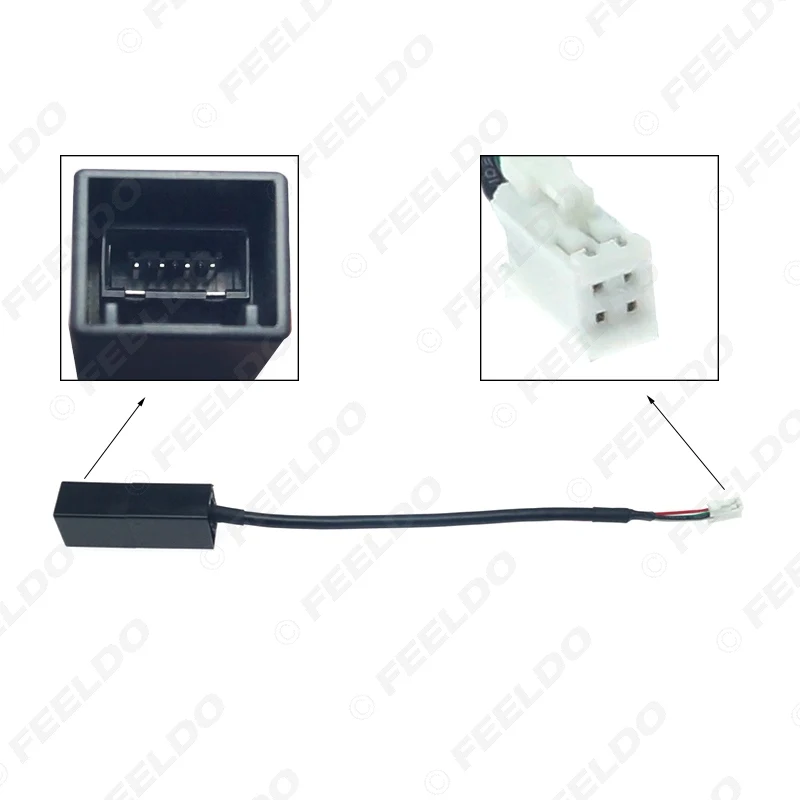 Автомобильный радиоприемник FEELDO 4-контактный разъем для USB-входа адаптер провода
