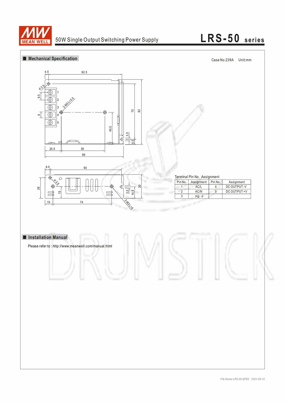 (1 упаковка) Источник питания Meanwell 50 Вт телефон 5 В 12 15 в 36 48 2 А 3 4 10 постоянного тока