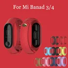 Ремешок силиконовый для Xiaomi Mi Band 4 3, спортивный браслет для смарт-часов xiaomi mi band 3