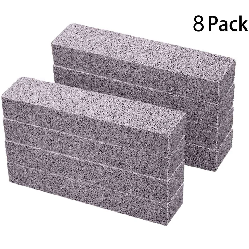 dsha 8 pieces pumice stones for cleaning pumice scouring pad grey pumice stick cleaner for removing toilet bowl ring bath hous free global shipping
