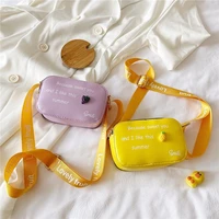 lovely childrens cute messenger bag pu leather baby girls coin purse wallet handbags boys childrens small square shoulder bags