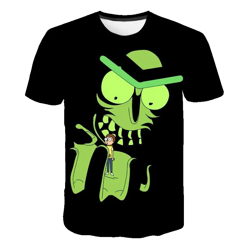 Venta caliente Galaxy espacio y Rick 3D t camisa de los hombres las mujeres camisetas verano аниме камисета Манга|Мужские
