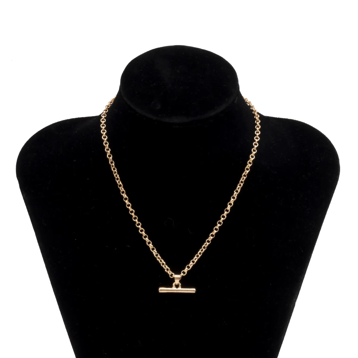 

Creative Simple Women's Choker Neckace Charming Lady Metal Slim Chain Necklace Geometric Line Pendant Jewelry Gifts