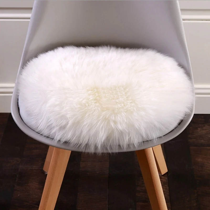 Chair Cover Bedroom Mat Artificial Wool Warm Hairy Carpet Seat Textil Fur Area Rugs 30*30CM Soft small Sheepskin Rug |