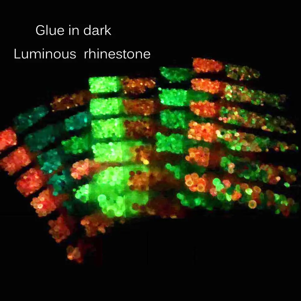 1400 штук люминесцентных с украшением в виде кристаллов SS4 SS16 ноготь маникюрный