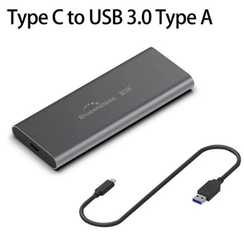 SSD M2 PCIe NVMe Тип C к USB 3,1 чехол 2,5 'серебристый алюминиевый внешний корпус для хранения жесткий диск коробка с нагревательной стойкой - Цвет: M280NC-A