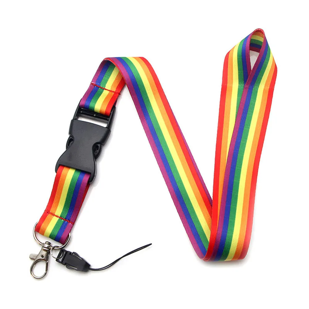 

Радуга-карабином новые стильные тесёмки оптом брелок для ключей шейный ремешок USB бейджик мобильный телефон с подвеской лямки