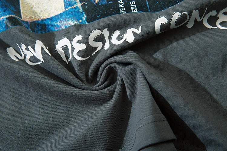 

IEFB Men's Streetwear Personalized Printing T-shirt Ins 2021 Summer Trend Oversize Loose Short Sleeve Tee Tops O-neck 9Y5311