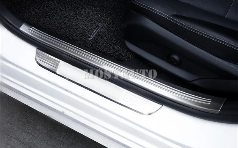 Для Benz C Class W205 нержавеющая внутри порогов плиты 2014-2017 4 шт. автомобильные