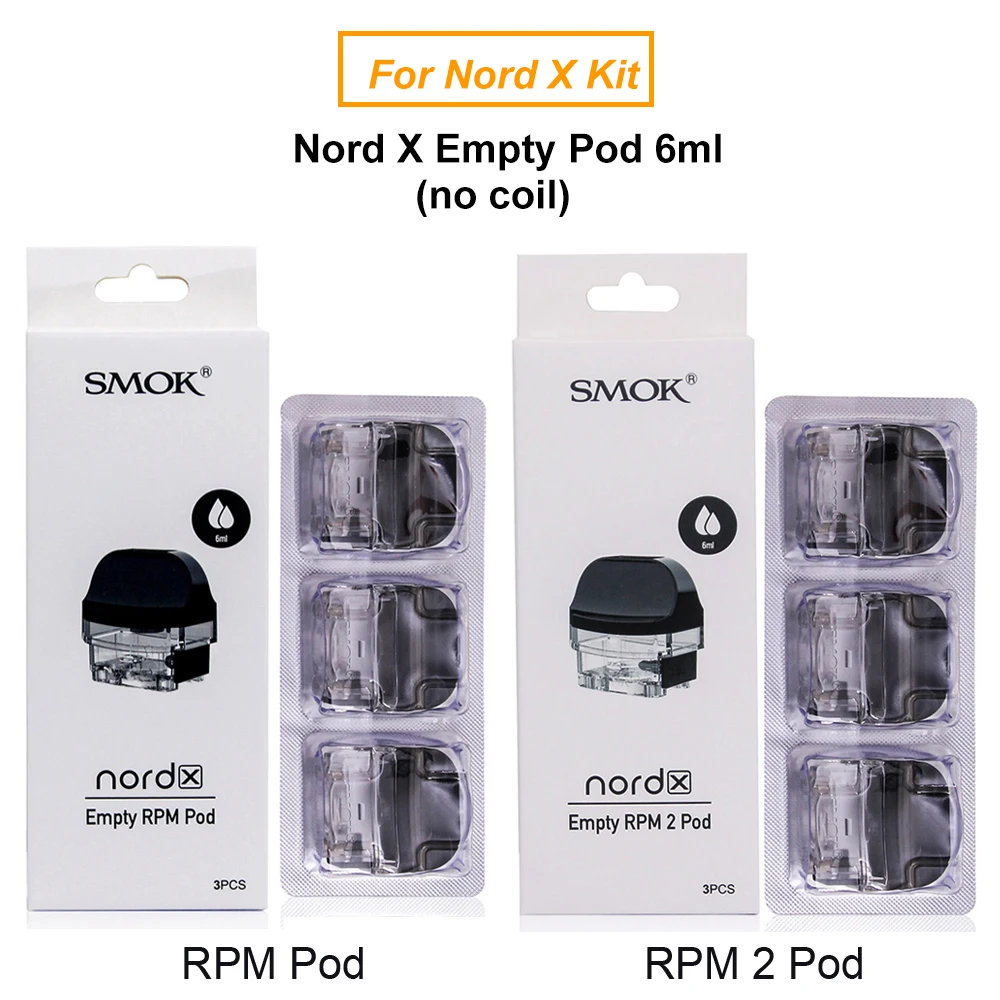 Оригинальный картридж SMOK Nord 2 4 X Запасной 50 Вт атомайзер для электронной сигареты