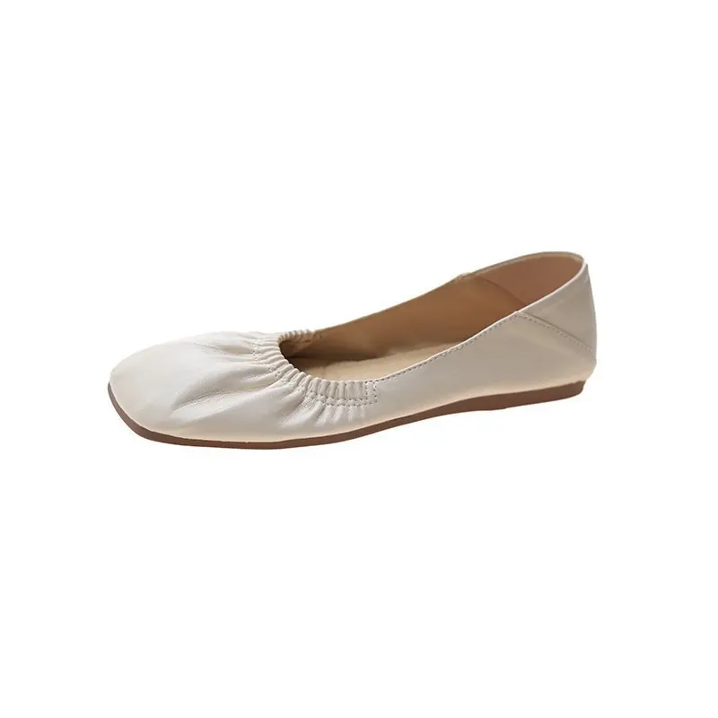 

Shoes Woman Comfortable And Elegant Square Toe Casual Female Sneakers Flats Breathable Dress Summer Slip-On Basic Leisure Rubber