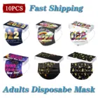 10 шт., одноразовые маски для лица и носа для взрослых