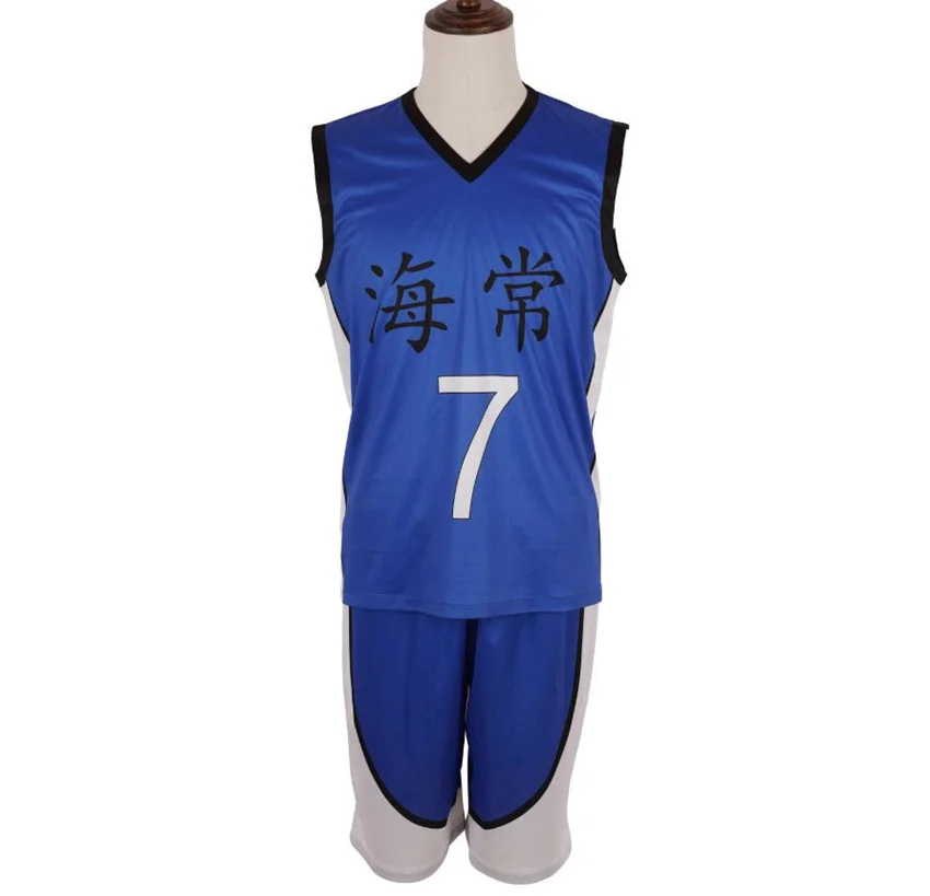 Аниме Kuroko no Basuke Баскетбол куроко корзина кисэ рёта No.7 Косплэй костюм синий Джерси