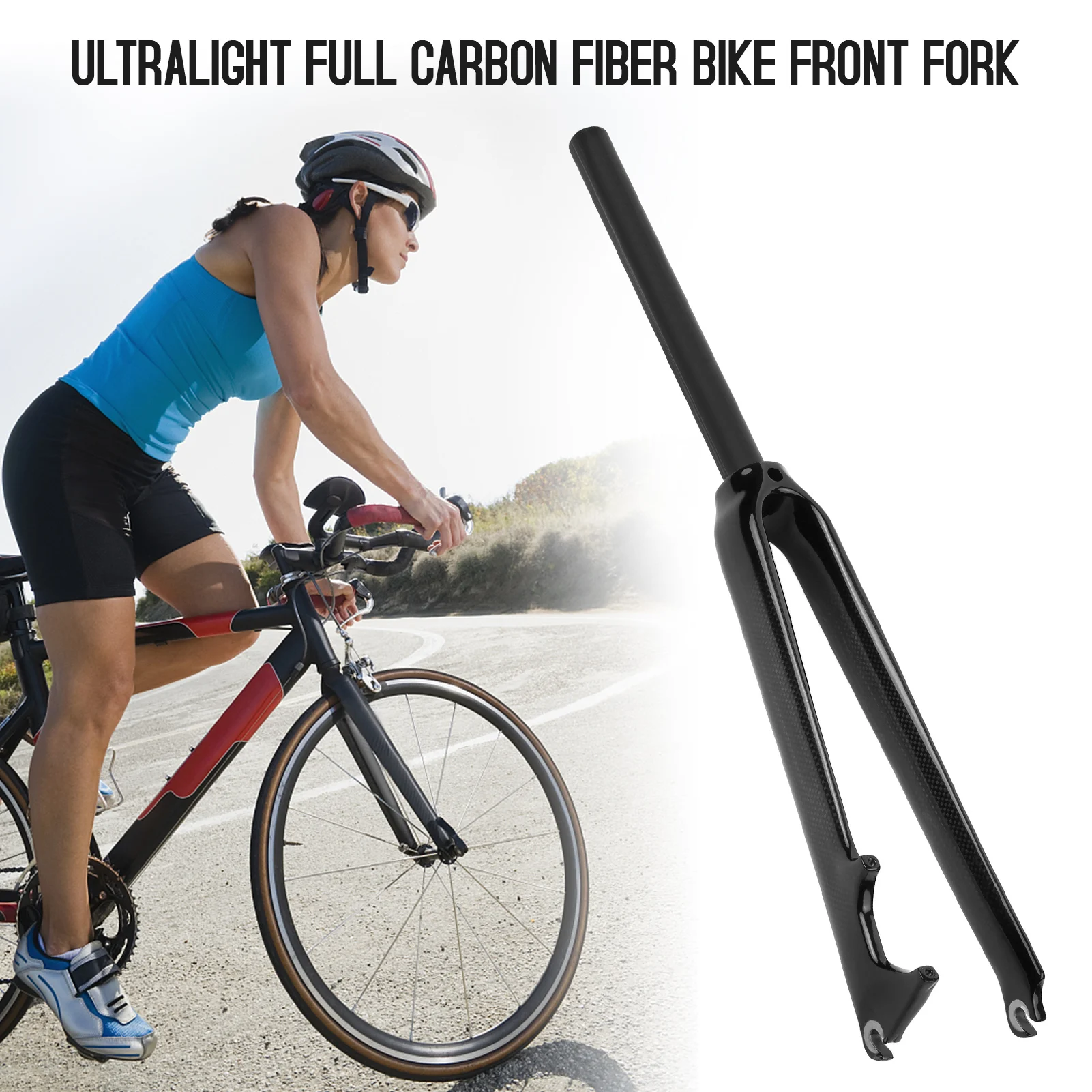 

Ultralight Full Carbon Fiber Bike Front Fork 700C Road Bicycle Fork Cycling Bike Fork 28.6mm