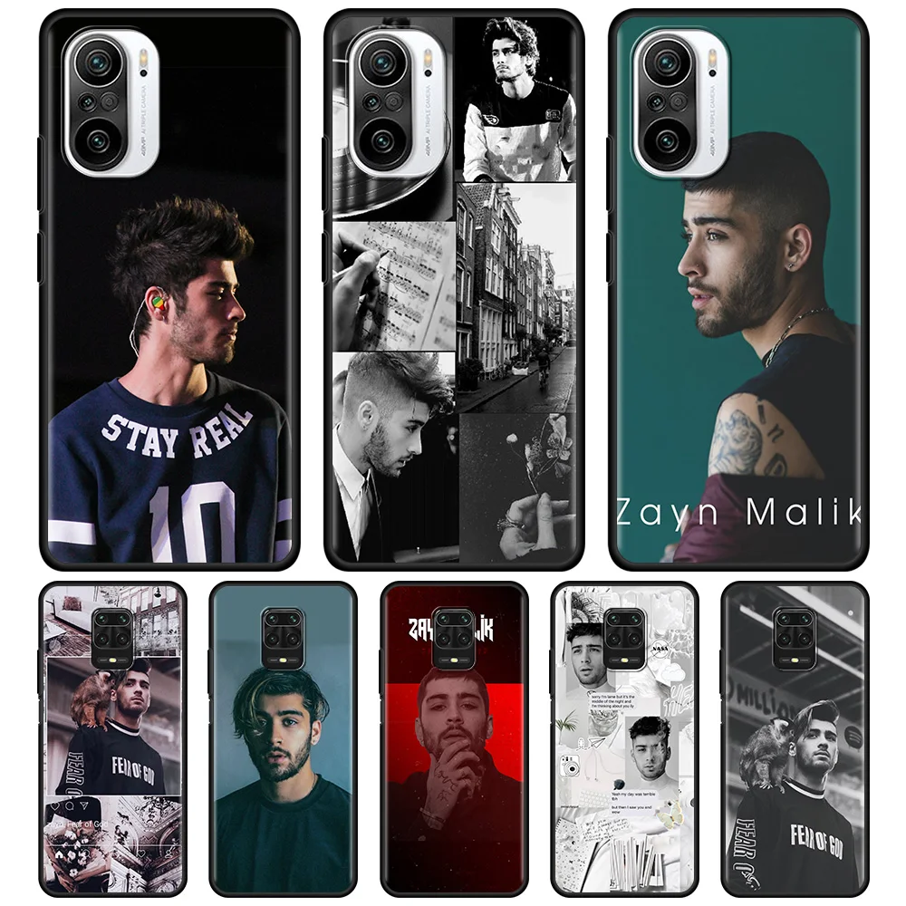 

Phone Case For Xiaomi Redmi Note 11 9 8 10 Pro Max 10Lite 9T 9S 8T 7 k40 10 9 9C 9A 8 Black Silicone Fundas Male singer Zayn