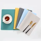 Силиконовый дизайнерский коврик 40 см * 30 см, Теплоизоляционный антискользящий моющийся обеденный коврик