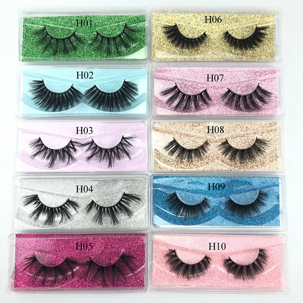 Ресницы натуральные длинные 3d норковые для наращивания 10/20/30/50/100 пар | Красота и