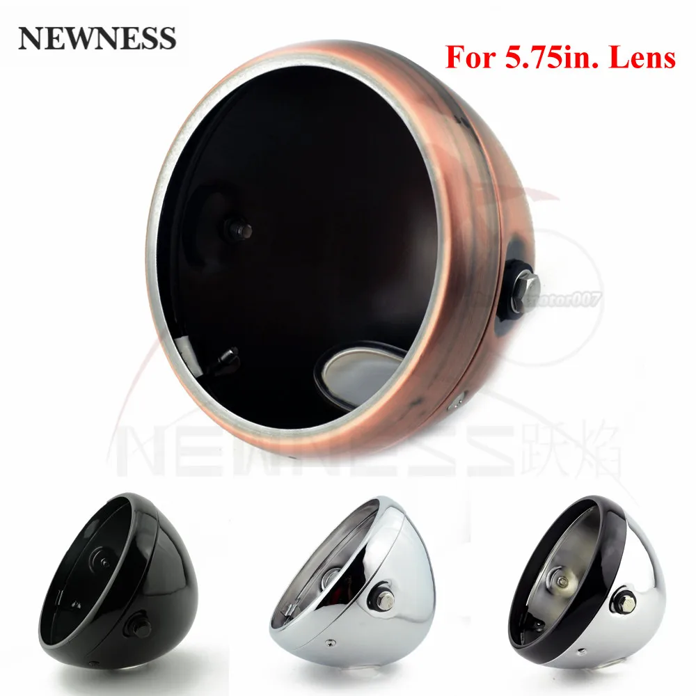 Глянцевый черный хром 5,75 дюйма 5 3/4 дюйма корпус для светодиодной ...