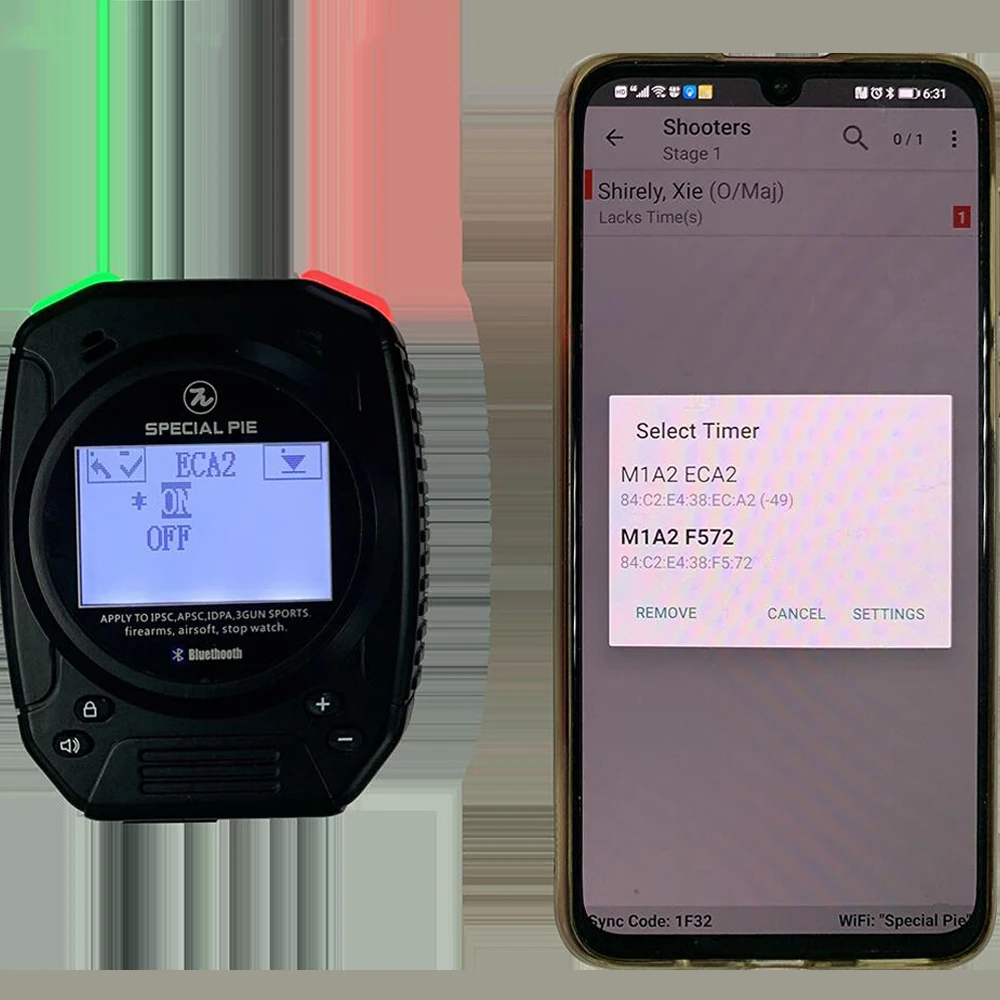 m1a2 f for tactical firearm shooting training timer competition or shot timer connected to mobile phone app led display screen free global shipping