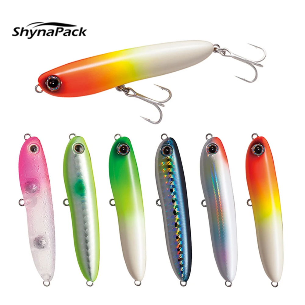 

2021 NEW Pencil Fishing Lure 67Mm 6.5G jerk Wobblers Popper Topwater Floating jig Artificial Hard Bait Carp Trolling Sea Fishing