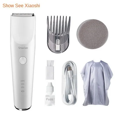 

700mAh 5000rpm Electric Hair Clipper Wireless Type-C Fast Charge IPX7 Waterproof Ceramic Steel Cutter