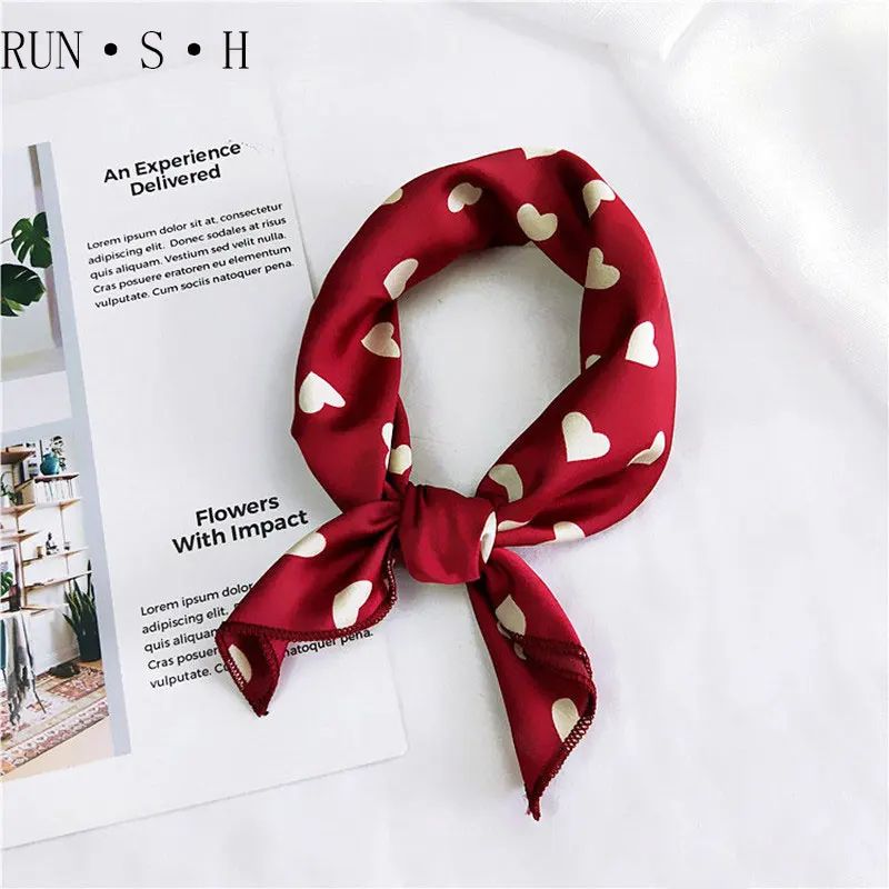 Декоративные модные деловые вечерние женские платок шелковый шарф галстук