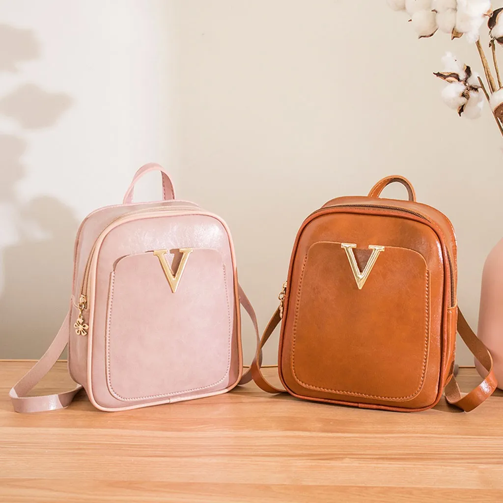 Мини рюкзак для женщин сумка через плечо из искусственной кожи девочек