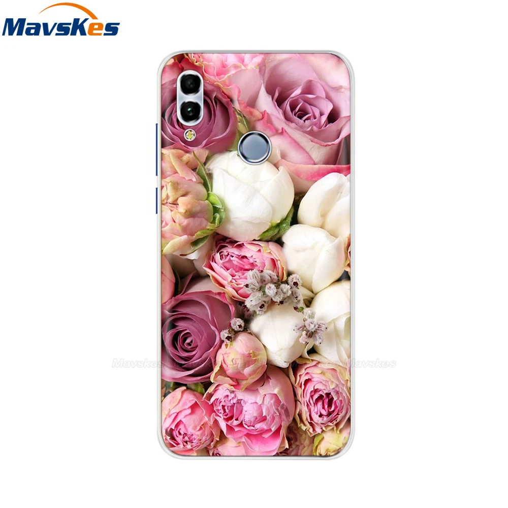 52 Huawei Honor 10 Lite чехол мягкий силиконовый милый ТПУ задняя крышка для Fundas huawei P Smart /Honor 10 удобный телефонный футляр сумки - Цвет: 52