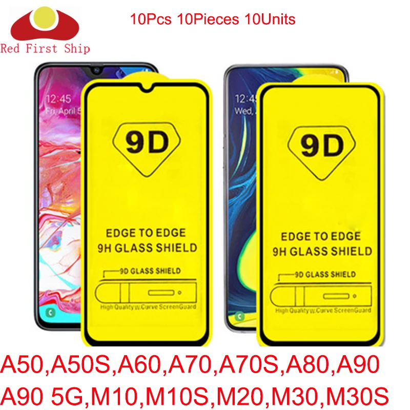 

Закаленное стекло 9D для Samsung Galaxy A50/A50S/A60/A70/A70S/A80/A90, 100 шт.