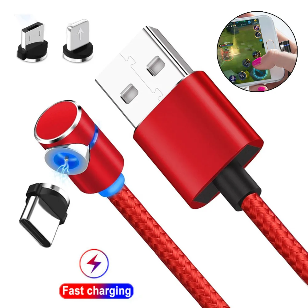 Jetjoy 3 в 1 мощный магнитный кабель для быстрой зарядки с разъемом Micro USB Type C и