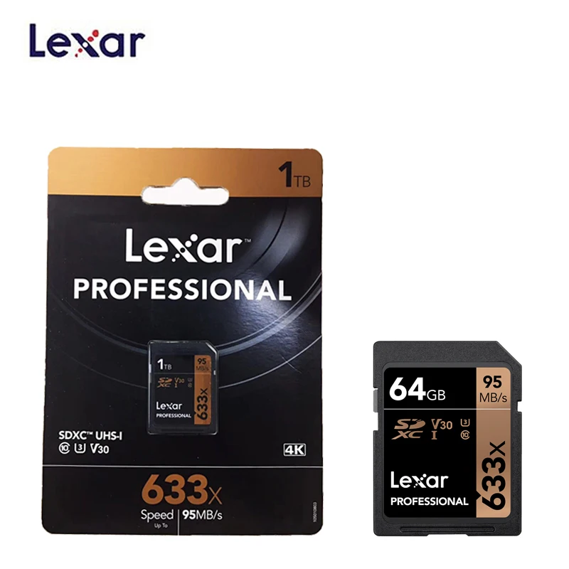 Карта памяти Lexar C10 633x 64 ГБ 256 128 ГБ|Карты памяти| |