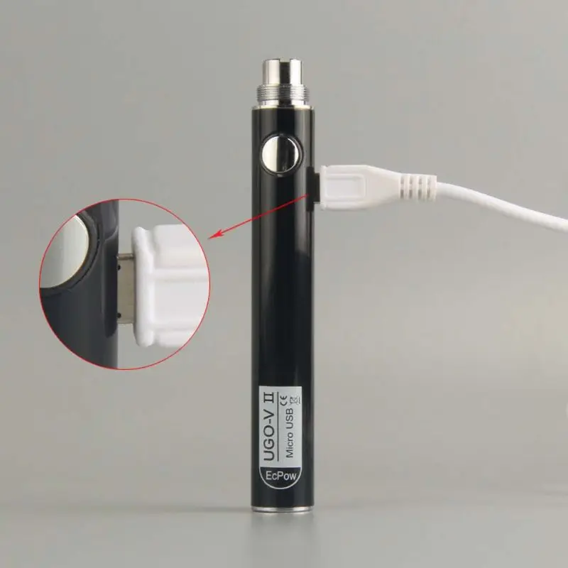UGO-V2 650 мА-ч/900 мА/ч Батарея USB заряд батареи атомайзер для электронной сигареты |