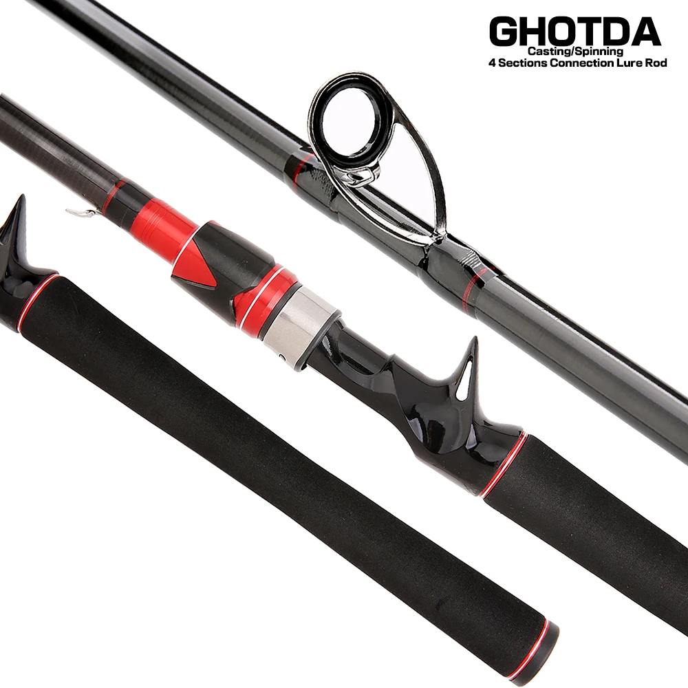 Портативный Фидер GHOTDA удочка для приманки литой спиннинг 2 1-3 0 м 4-секционный