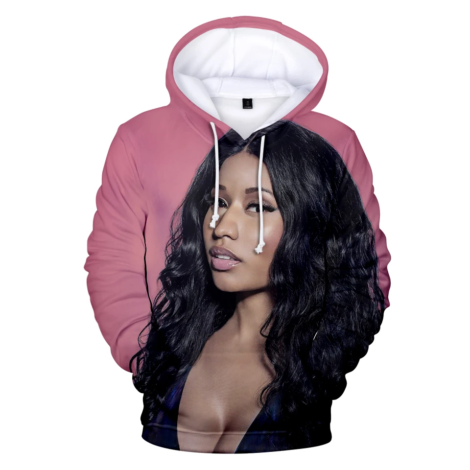 

Толстовка с принтом рэпера Ники Минаж для мужчин и женщин, модные толстовки для мальчиков и девочек в стиле хип-хоп, Ники Минаж, детские толс...