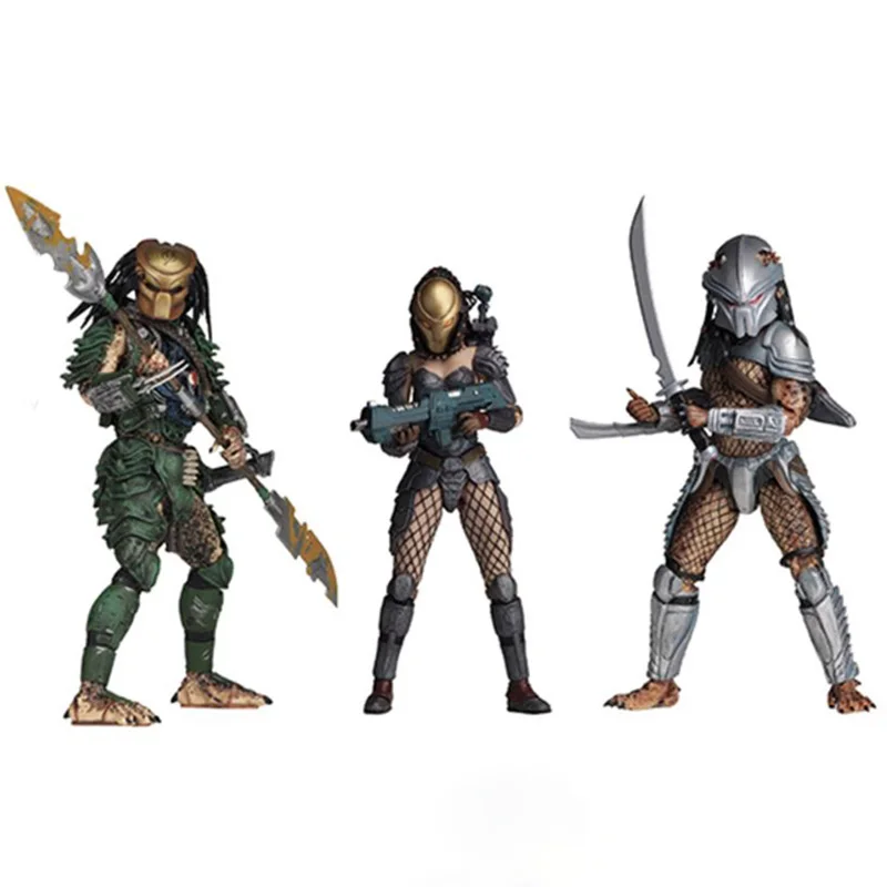 NECA Predator 7 шкал ПВХ фигурки серии 18 сломанный Туск Хищник Рог голова мачико | Игровые фигурки и трансформеры -4000098954753
