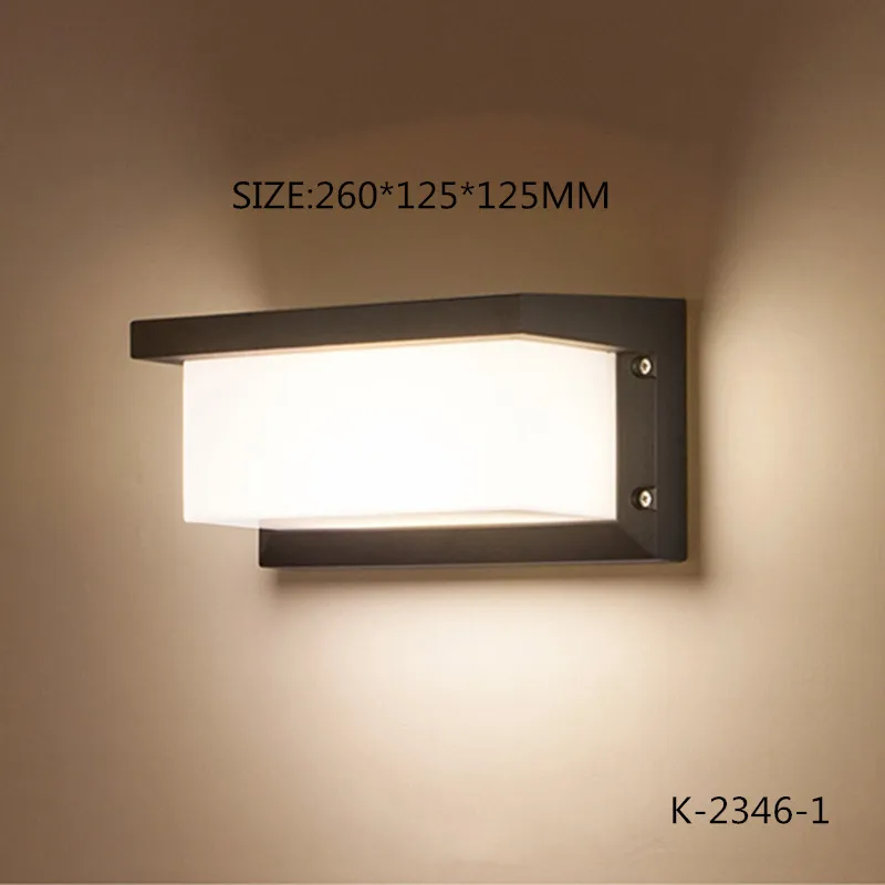 Kenlux 12 Вт светодиодный настенный светильник для улицы дома виллы сада лампы из