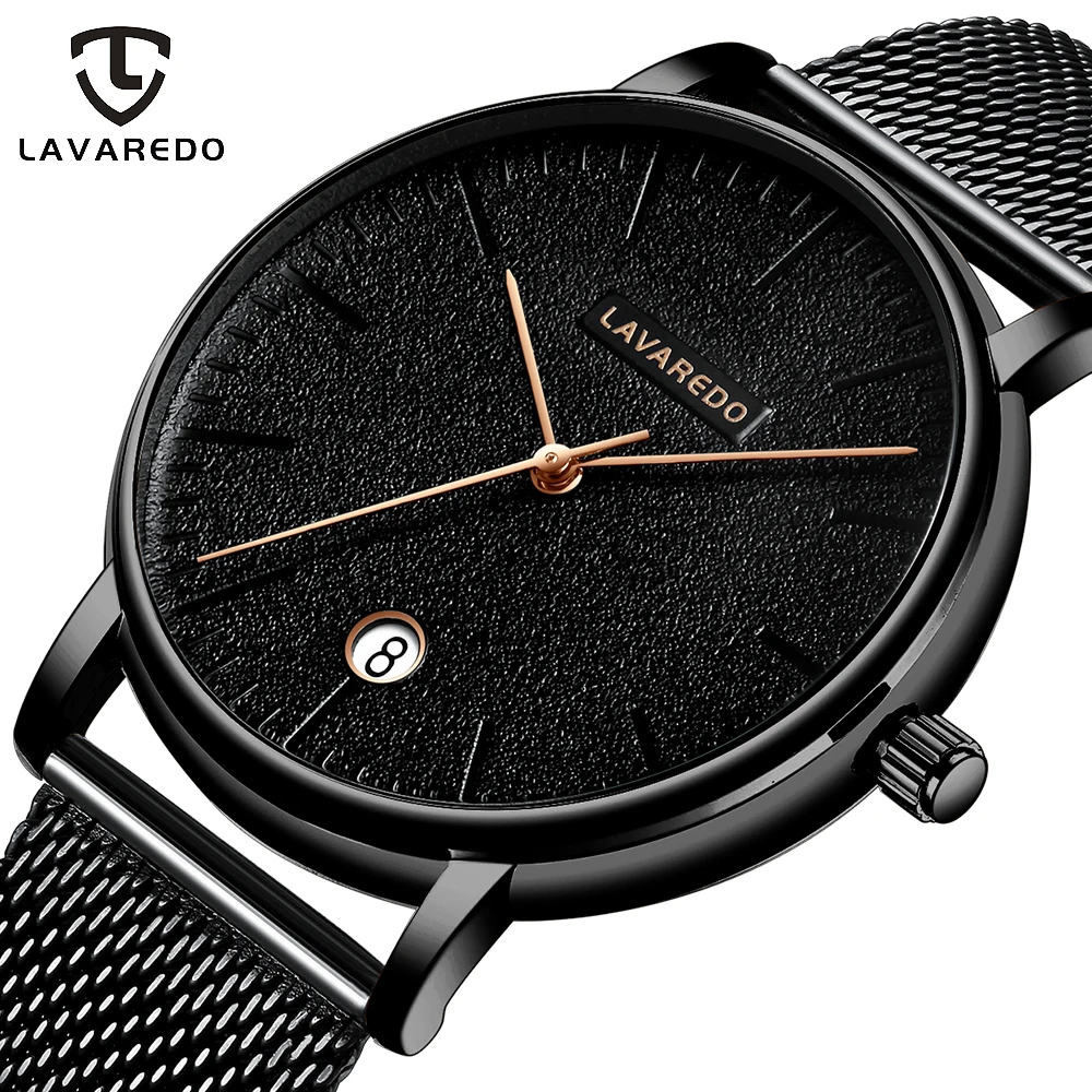 Lavaredo новые модные мужские часы тонкие сетчатые водонепроницаемые кварцевые для