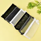 1 шт., черная косметичка, канцелярский практичный пенал, школьные принадлежности для девочек, сумка для макияжа, косметичка