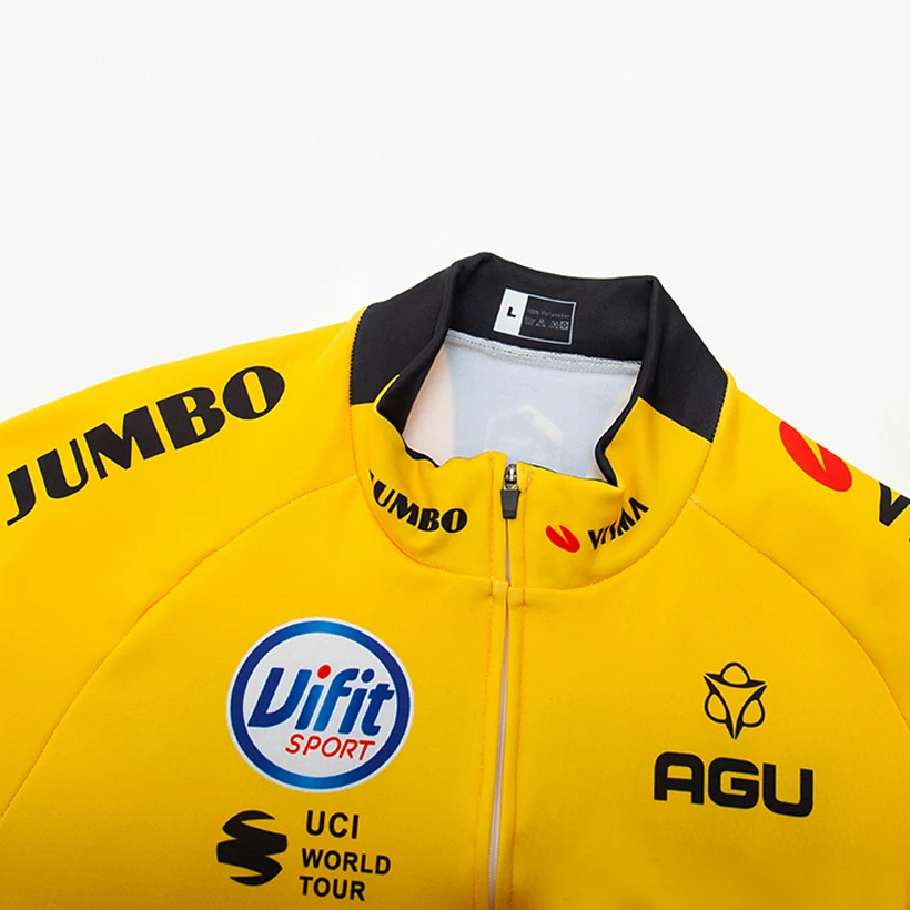 Зима JUMBO команда Велоспорт Джерси 20D велосипед брюки набор Ropa Ciclismo мужские тепловой флис pro трикотаж для велосипедистов Майо Одежда