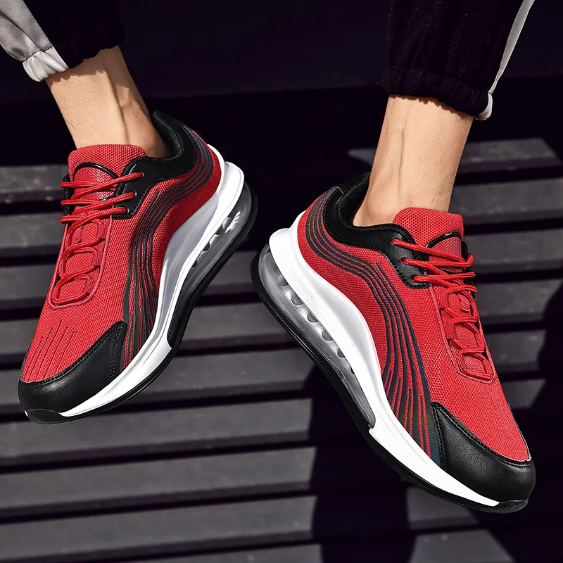 Дышащие Для мужчин повседневные кроссовки с верхом из сетчатого материала