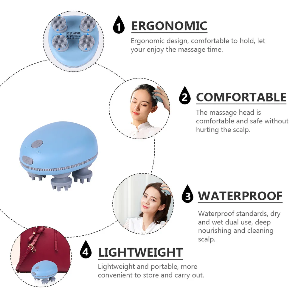 

1 Set Head Massager Electric Scalp Massaging Machine Kneading Device