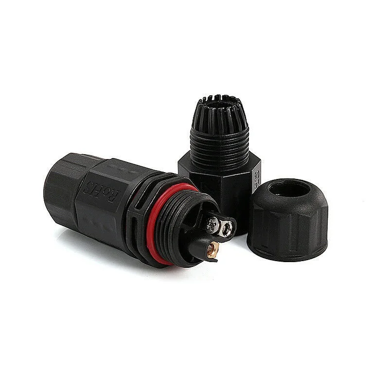 

IP67 Waterproof Electrical Cable Wire 2 Pin 3 Pin Connector Outdoor Plug Socket
