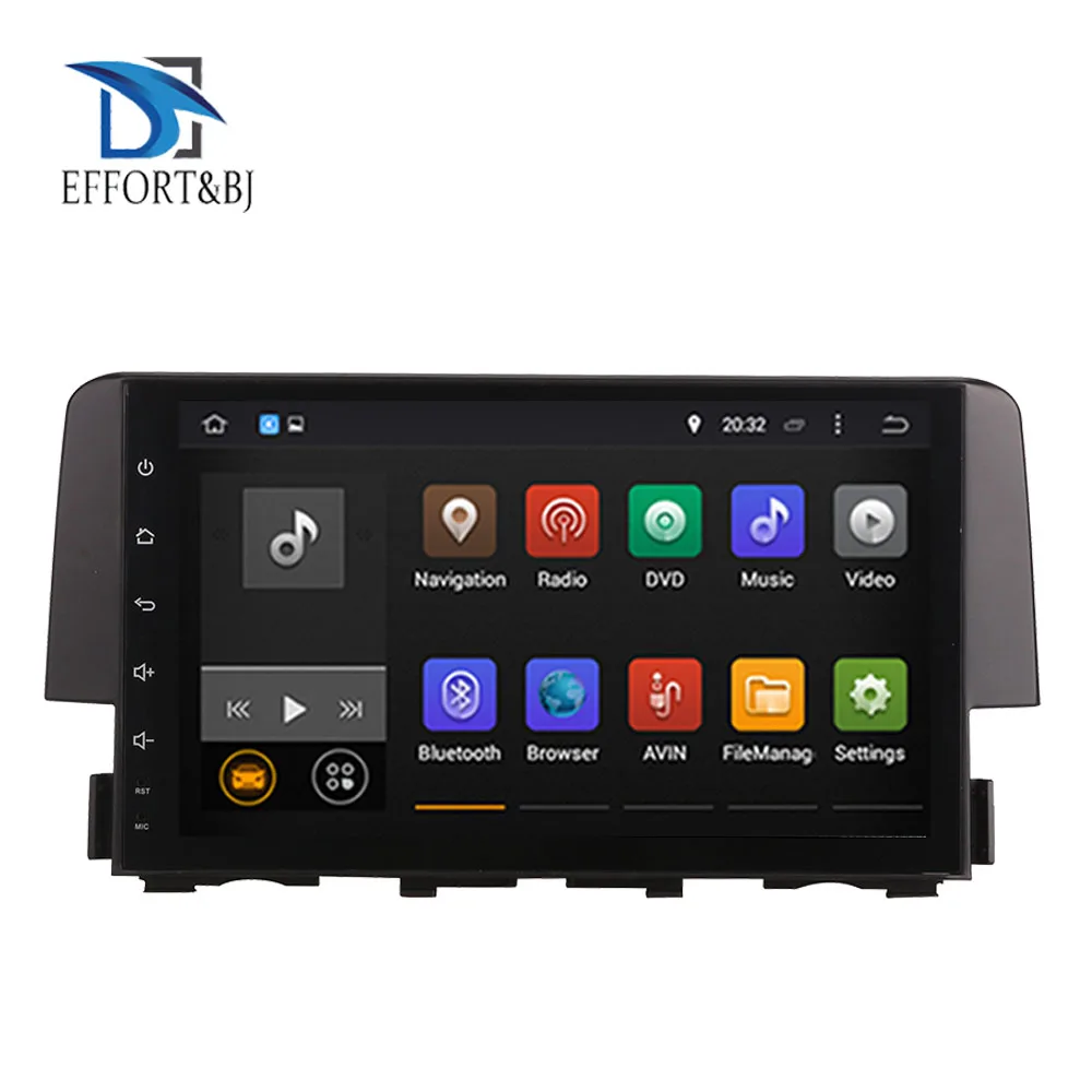 

9 "Android 10,0 автомобильный радиоприемник, стерео, мультимедийный DVD-плеер для Honda Civic 2016-2022, автомобильный GPS-навигатор с BT, Wi-Fi, Mirror Link