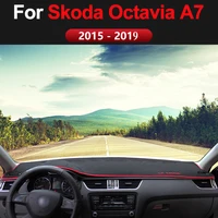 car dashboard avoid light pad instrument platform cover mats carpets lhd for skoda octavia a7 2015 2016 2017 2018 19 accessories