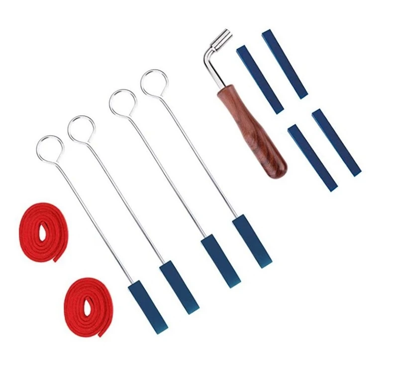 

Горячая AD-11Pcs/набор профессиональный пианино тюнинг Мелодия крепления темперамент полосы пианино тюнер Mute ящик для инструментов