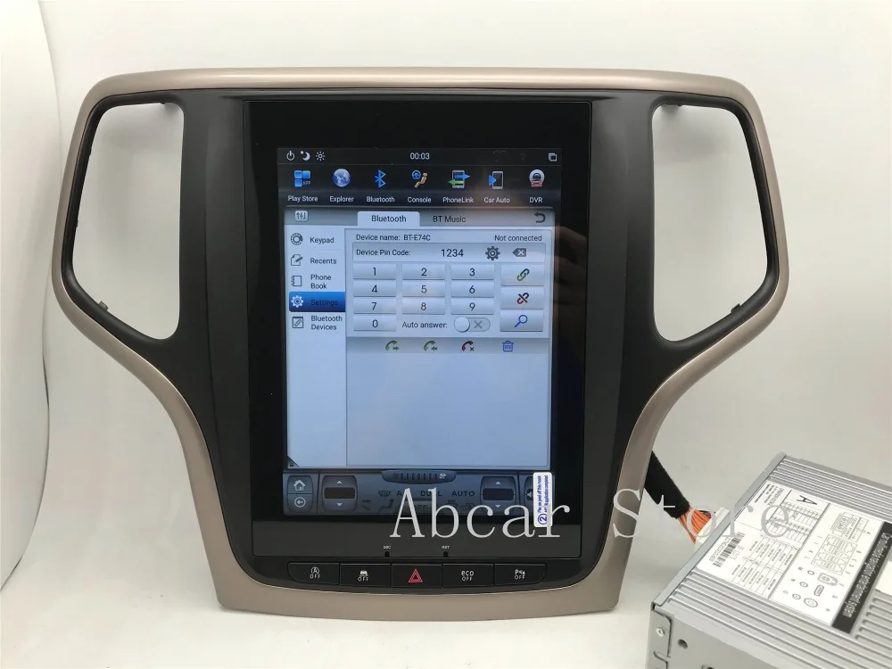 10,4 ''Tesla стиль Android 8,1 автомобильный dvd-плеер gps навигация для JEEP Grand Cherokee 2012- стерео радио CARPLAY ips PX6 HDMI