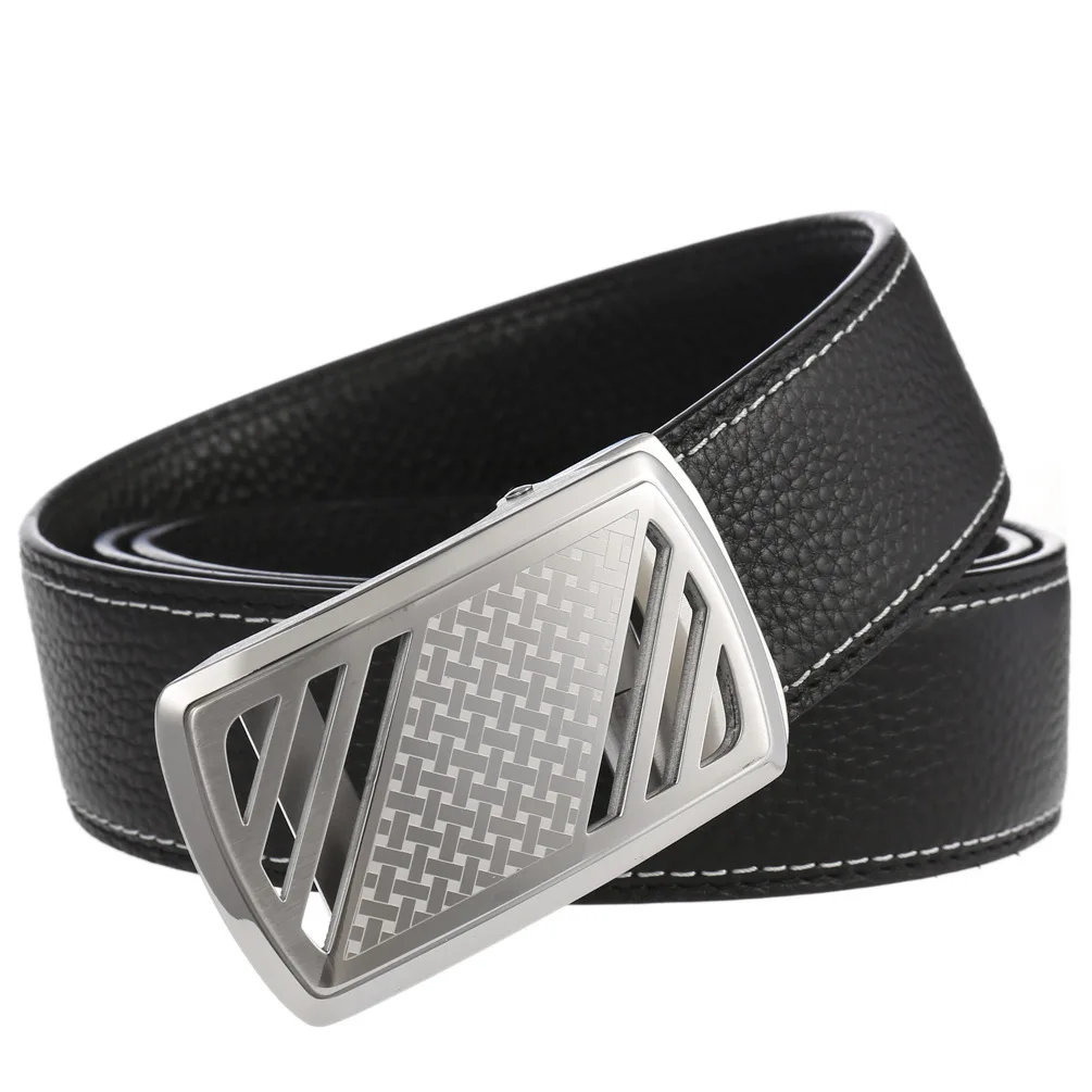 

FANGE Luxury Brand Senior Men Belt High Quality Male Cowskin Leather Belt With Stainless Steel Automatic Buckle Fashion FG6005-5