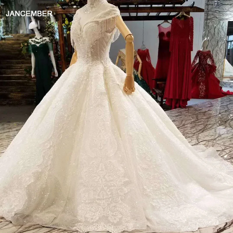 LS44006 свадебное платье 2018 с бисером ожерелье открытыми плечами и открытой спиной