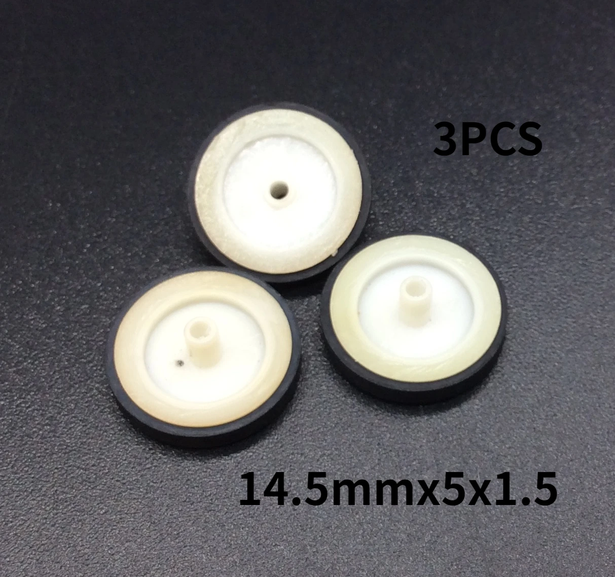

3 шт. 14.5mmx5x1.5 Простое шин r T колесо пластиковой лопаткой для Кассетная дека магнитофон аудио плеер стерео Винтаж прижимной ролик